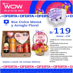 Dulce mamá y Arreglo Floral